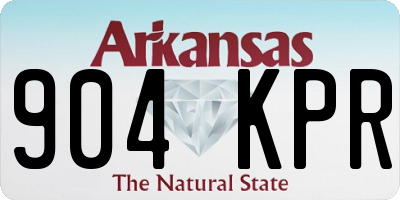 AR license plate 904KPR