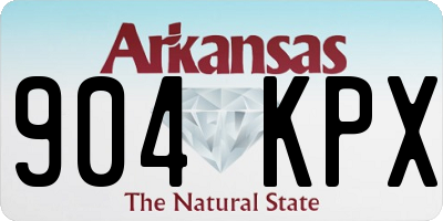 AR license plate 904KPX