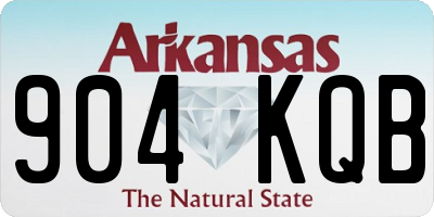 AR license plate 904KQB