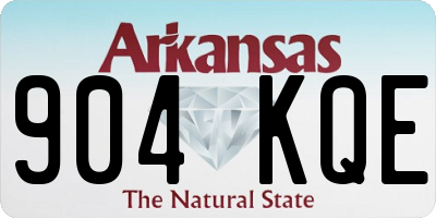 AR license plate 904KQE