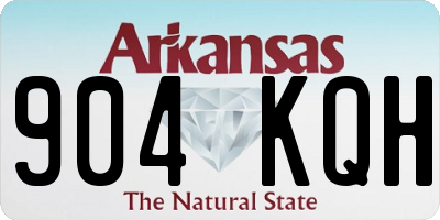AR license plate 904KQH