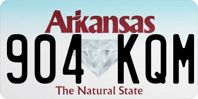 AR license plate 904KQM