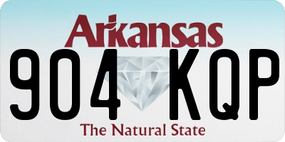 AR license plate 904KQP