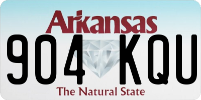 AR license plate 904KQU