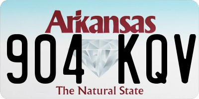 AR license plate 904KQV
