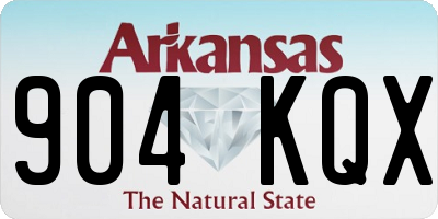 AR license plate 904KQX