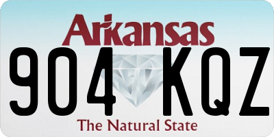 AR license plate 904KQZ