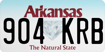 AR license plate 904KRB