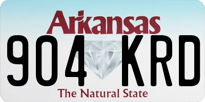 AR license plate 904KRD