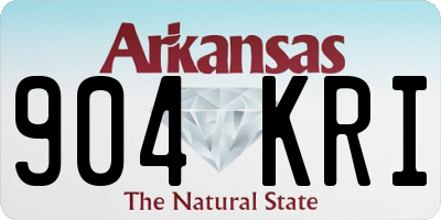 AR license plate 904KRI