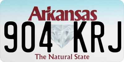 AR license plate 904KRJ