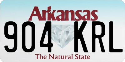 AR license plate 904KRL