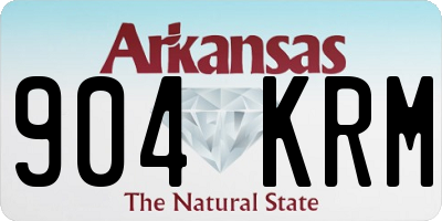 AR license plate 904KRM