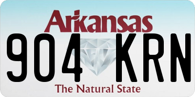 AR license plate 904KRN