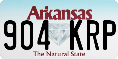 AR license plate 904KRP