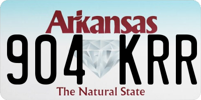AR license plate 904KRR