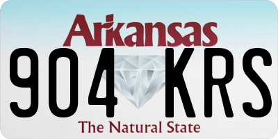 AR license plate 904KRS