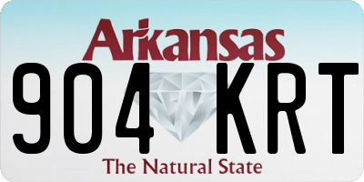 AR license plate 904KRT