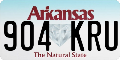 AR license plate 904KRU