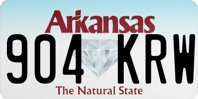 AR license plate 904KRW