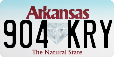 AR license plate 904KRY
