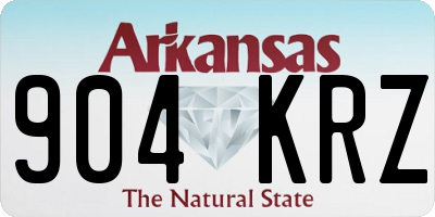 AR license plate 904KRZ