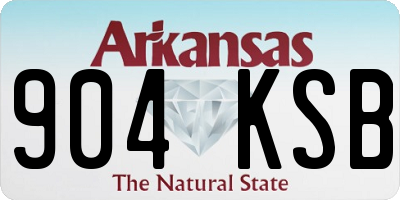 AR license plate 904KSB