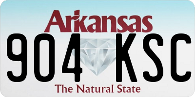 AR license plate 904KSC