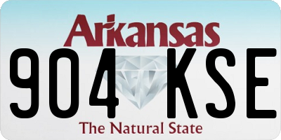 AR license plate 904KSE