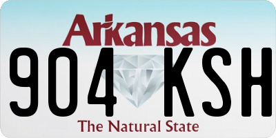 AR license plate 904KSH