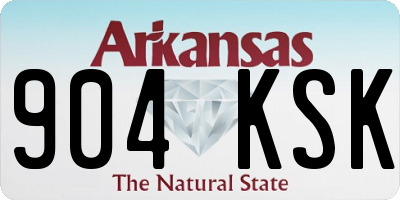 AR license plate 904KSK