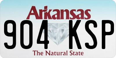 AR license plate 904KSP