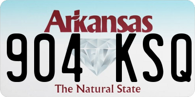 AR license plate 904KSQ