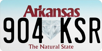 AR license plate 904KSR