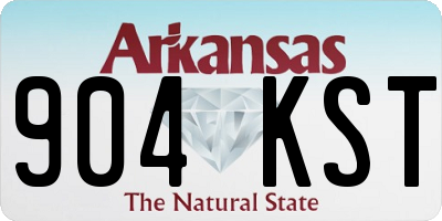 AR license plate 904KST
