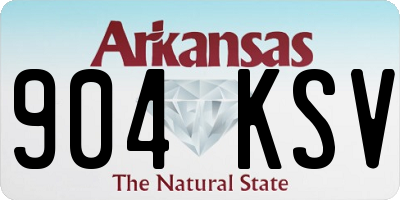 AR license plate 904KSV