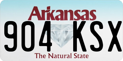 AR license plate 904KSX