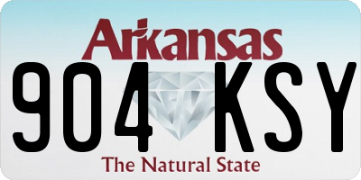 AR license plate 904KSY