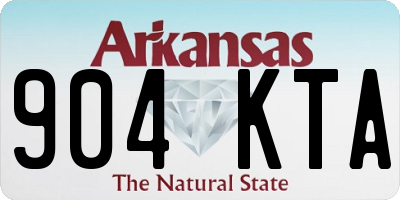 AR license plate 904KTA