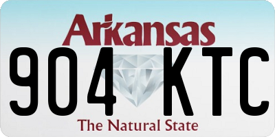 AR license plate 904KTC