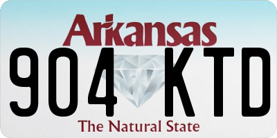 AR license plate 904KTD