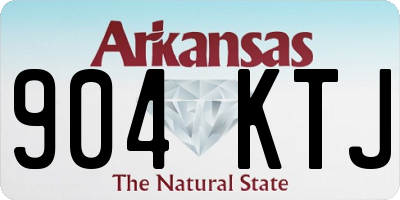 AR license plate 904KTJ