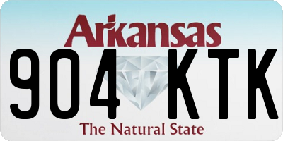AR license plate 904KTK