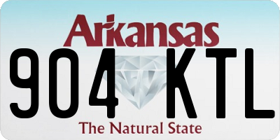 AR license plate 904KTL