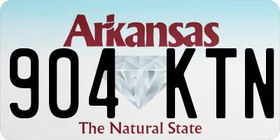 AR license plate 904KTN