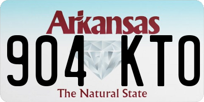 AR license plate 904KTO
