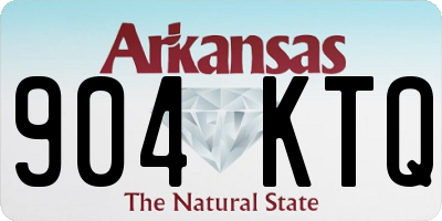 AR license plate 904KTQ