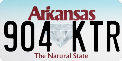 AR license plate 904KTR