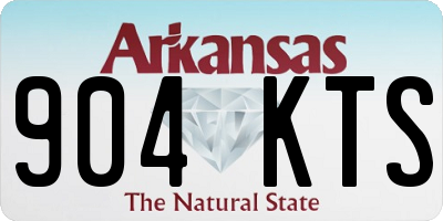 AR license plate 904KTS