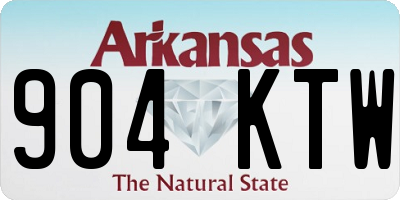 AR license plate 904KTW
